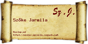 Szőke Jarmila névjegykártya